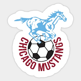 1967 Chicago Mustangs Vintage Soccer Sticker